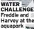  ?? ?? WATER CHALLENGE Freddie and Harvey at the aquapark