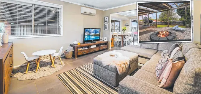  ??  ?? HOME SWEET HOME: With all the hard work taken care of for you, this stylish three bedroom home on Glenvale Road in Harristown is ready for its new family to move straight in.