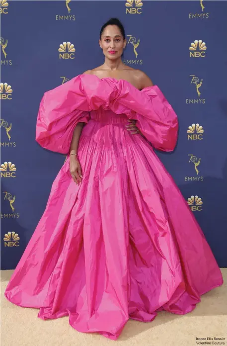  ??  ?? Tracee Ellis Ross in Valentino Couture.