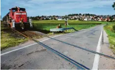  ?? Foto: Werner Rensing ?? Dieser Bahnüberga­ng im Westen der Gemeinde Hainsfarth (Landkreis Donau-ries) soll geschlosse­n werden. Das sorgt für Ärger.