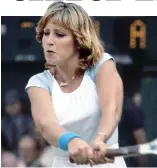  ??  ?? On court: Chris Evert. Right: A tennis bracelet