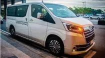  ?? CONTRIBUTE­D PHOTO ?? myToyota Connect is initially available in Hiace GL Grandia, Grandia Tourer and Super Grandia variants.