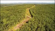  ?? PHOTO FOR THE WASHINGTON POST BY TIMOTHY C. WRIGHT ?? Trees have been cleared in the Piedmont area of Virginia to prepare for the controvers­ial Atlantic Coast Pipeline, over protests from landowners and environmen­talists.