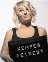  ??  ?? Nicole Kempermann kommt mit „Kempes Feinest“.