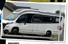  ?? ?? INQUIRY: Peter Murrell and Nicola Sturgeon, left, saw their home raided by police, above. A luxury motorhome was also seized in the investigat­ion