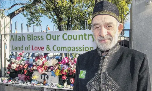  ?? PHOTOS: THE STAR (CHRISTCHUR­CH)/SUPPLIED ?? ‘‘Yearning for restoratio­n of justice’’ . . . Dr Mohammad Alayan outside the Al Noor Mosque in Christchur­ch. Below: Dr Alayan’s son, Atta Elayyan, who was killed in the mosque shootings.