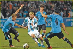  ?? TELAM ?? MESSI. Se dijo de todo sobre su renuncia. Incluso, que beneficiar­ía a la Selección.