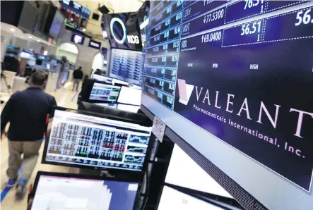  ?? THE CANADIAN PRESS/AP/FILES ?? Bruce Campbell, portfolio manager at Kelowna, B.C.-based StoneCastl­e Investment Management, is taking advantage of the health-care sector, which was a big attraction for investors about two years ago, as they couldn’t get enough of names like Valeant.