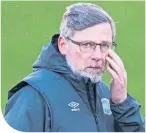  ??  ?? Hearts boss Craig Levein