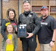  ?? Photograph submitted ?? Wyatt Varner with his mother, Lisa Upshaw, his dad, Kevin Upshaw, and his sister Journee.