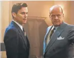  ?? Amazon Prime photos ?? Matt Bomer, who hails from the Texas city of Spring, entrances as Hollywood golden-boy producer Monroe Stahr and Kelsey Grammer is his roaring boss, studio chieftain Pat Brady in the period drama “The Last Tycoon” from Amazon Prime.