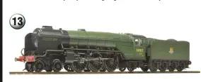  ??  ?? The starting point for the A2/3 adaptation­s. This is representa­tive of the class in earlier BR days, with rimmed chimney and Dia. 117 boiler carrying a round dome on the second ring. 13