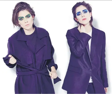  ??  ?? Tegan and Sara’s new album, Love You To Death, continues the Canadian duo’s reinventio­n as a pop act delivering catchy songs.