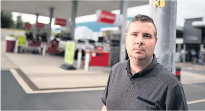  ??  ?? Andrew Long, from Great Harwood, was detained by police at a petrol station in a ‘traumatic’ case of mistaken identity. Picture by Joel Goodman