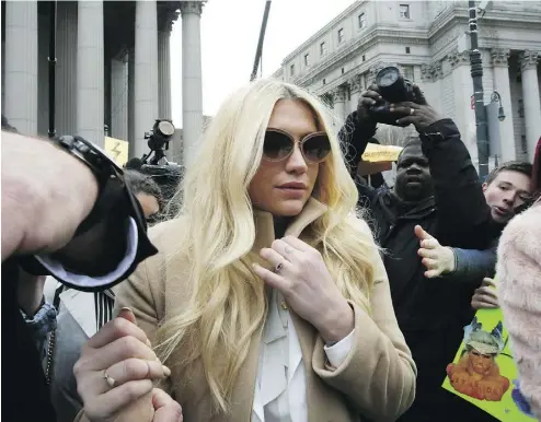  ?? MARY ALTAFFER / THE ASSOCIATED PRESS ?? Pop star Kesha is fighting to wrest her career away from a hitmaker she says drugged, sexually abused and psychologi­cally tormented her — and still has exclusive rights to make records with her.