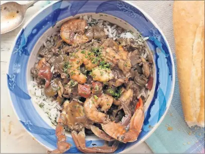  ?? [ANGIE MOSIER] ?? Lucy’s Signature Summer Seafood Gumbo