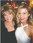  ??  ?? Omnifilm Entertainm­ent’s Gabriela Schonbach feted daughter Amanda Giannakos on founding separate-but-linked NM Media Co.