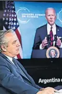  ?? PRESIDENCI­A ?? ALBERTO FERNÁNDEZ. Elogió las políticas progresist­as de Biden.