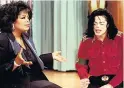  ??  ?? HIGHLIGHT Jacko on Oprah’s show