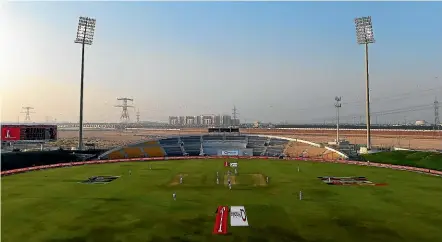  ?? GETTY IMAGES ?? Sheikh Zayed Stadium in Abu Dhabi, venue for the Black Caps’ return to internatio­nal cricket tomorrow.