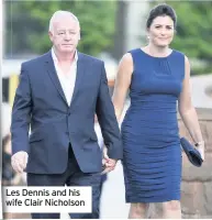  ??  ?? Les Dennis and his wife Clair Nicholson