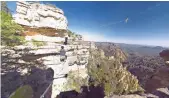  ?? USA TODAY ?? Thrill-seekers go “highlining ” in the Arizona desert on the USA TODAY Network VRtually There 360degree show.