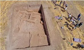  ??  ?? The tripartite house at the site of Gurga Chiya in Iraqi Kurdistan. September 2017. Photograph: Mary Shepperson/courtesy of University College London