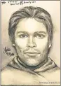  ?? MICHAEL AVENATTI VIA AP ?? This artist’s drawing released by attorney Michael Avenatti purports to show the man who Stormy Daniels says threatened her in a Las Vegas parking lot in 2011.