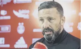  ??  ?? 0 Derek Mcinnes believes Aberdeen can be a force again this season.