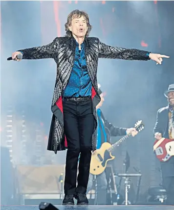  ??  ?? Doctor Who’s dressing gown: while his banter lacked some sparkle, Mick Jagger proved he still has what it takes