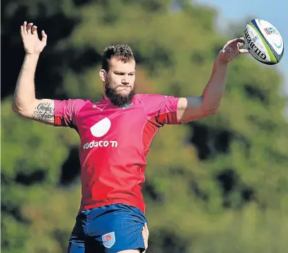  ?? Picture: JOHAN RYNNERS/GALLO IMAGES ?? STARTING CHANCE: RG Snyman will be back in action for the Vodacom Bulls’ preseason game against the DHL Stormers