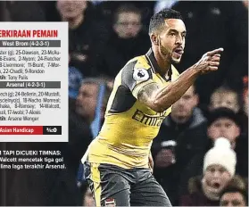  ?? OLI SCARFF/AFP ?? TAJAM TAPI DICUEKI TIMNAS: Theo Walcott mencetak tiga gol dalam lima laga terakhir Arsenal.