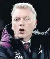  ??  ?? ON HOLD: Moyes