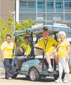  ?? Picture: MEGAN TAYLOR ?? Townsville Hospital Foundation volunteers Cecilia and Doug Cannon and Allan and Betty Sayce.