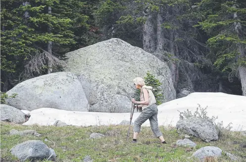  ?? Steve Nehf, Denver Post file ?? “Every time you decide to cut off the trail, you are potentiall­y trampling vegetation, causing disturbanc­e of habitat or causing erosion,” said Fletcher Jacobs, State Trail Programs Manager for Colorado Parks and Wildlife.