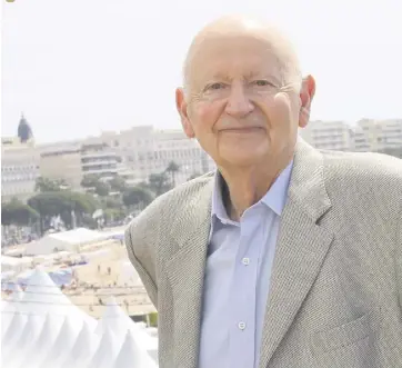  ?? (Photo Serge Haouzi) ?? Gilles Jacob, photograph­ié depuis ce Palais qu’il a tant incarné durant trois décennies, à l’heure de son départ de la présidence du Festival en 2014. Il aime à revenir à Cannes, même en simple spectateur.