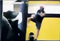 ??  ?? GREAT PRETENDER: Eugene Reems is caught on video kickboxing during a time he claimed to be too hurt to work.