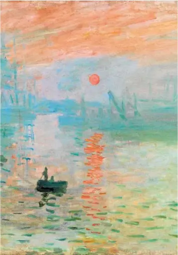  ?? // MUSEO MARMOTTAN MONET, PARÍS ?? ‘Impresión, sol naciente’, de Monet. Detalle