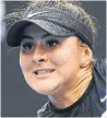  ?? GREG BAKER AFP/GETTY IMAGES ?? Fifteen months have passed since Bianca Andreescu’s last match, at the China Open.