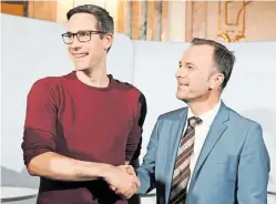  ?? ?? In der Stichwahl: KayMichael Dankl (KPÖ) und Bernhard Auinger (SPÖ). [APA/Barbara Gindl]