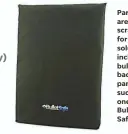  ??  ?? Parents are scrambling for safety solutions, including bulletproo­f backpack panels such as one by Bullet Safe.com.