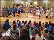  ?? COURTESY OF THE TEMPLE ?? Who doesn’t love a holiday play? Preschoole­rs at The Temple in Midtown perform the Chanukah story for family and friends.