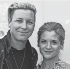  ?? STRAUSS/INVISION/AP JORDAN ?? Abby Wambach, left, and Glennon Doyle appear at the Hello Sunshine Video on Demand channel launch in Los Angeles on Aug. 6, 2018. Doyle is the author of the best-selling memoirs, including, “Untamed.”