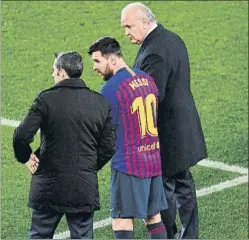  ?? FOTO: M. MONTILLA ?? Messi jugó el Clásico con el partido avanzado. Sintoniza con Valverde