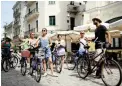  ?? PICTURE: REUTERS ?? NEW CYCLE OF TOURISM: American tourists take a guided bicycle tour in Havana, Cuba, on Saturday.