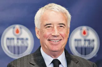  ?? JASON FRANSON/THE CANADIAN PRESS ?? “We want to stay in the Pacific. And we’re pretty strong about it,” says Bob Nicholson, CEO and vice-chairman of the Oilers Entertainm­ent Group.