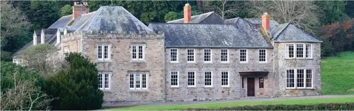  ??  ?? Imposing: The manor house at the £50 million Penrose Estate in Cornwall, which Jordan Adlard Rogers inherited after a long-awaited DNA test