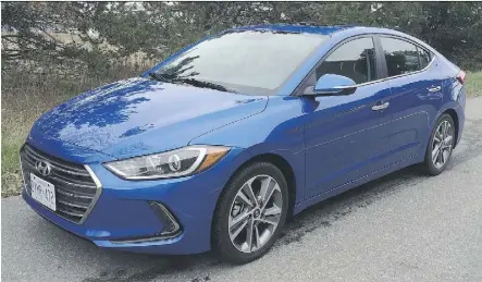  ?? LESLEY WIMBUSH/DRIVING ?? The refreshed 2017 Hyundai Elantra plays it safe with a broadened appeal.