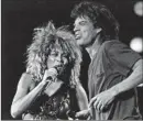  ?? Rusty Kennedy Associated Press ?? UNFORGETTA­BLE? Tina Turner and Mick Jagger at Live Aid in 1985.