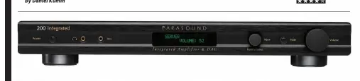  ??  ?? Parasound's integrated features analog, digital, and phono inputs, plus a filtered subwoofer output.